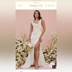 House of CB Ivory Draped Dress